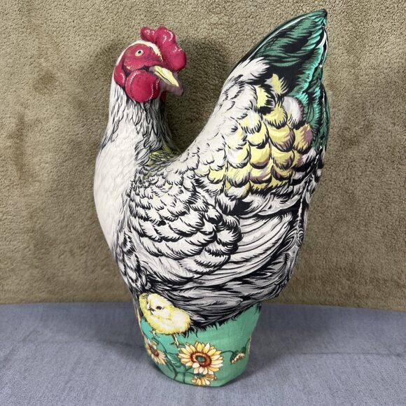 Stuffed Plush, Fabric Chickens, Hens and Chicks, Lot of 3 - Picture 4 of 16